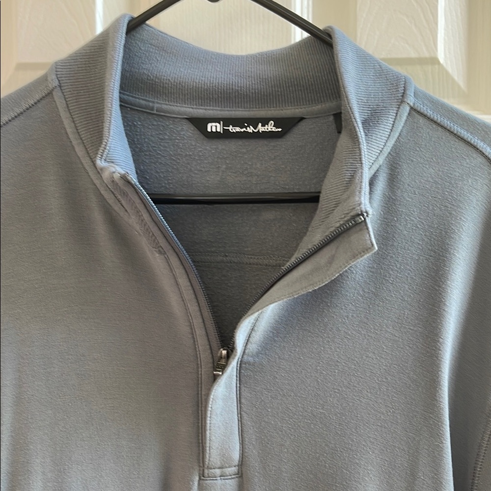 Travis Matthew Gray Long Sleeve 1/4 Zip Pullover
